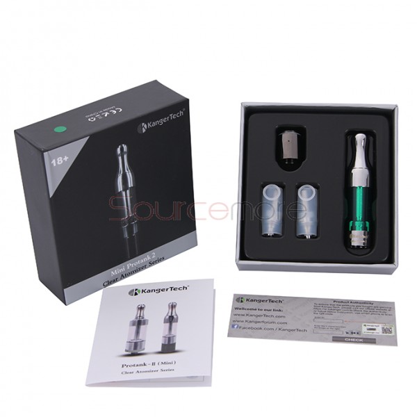 Kanger Mini Protank 2 Clearomizer Kit 1.5ml -Green