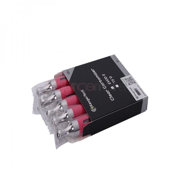 5pcs Kangertech EVOD 2 Clearomizer BDC Pyrex Glass-Pink