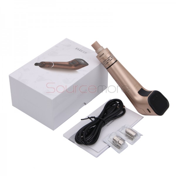 Joyetech Elitar Pipe TC/VW Kit 75W Elitar Battery with 2ml Elitar Atomizer- Golden