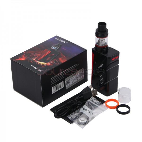 Smok T-PRIV Kit 5ml TFV8 Big Baby Tank with T-PRIV 220W Mod Powered by Dual 18650 Cells- Black