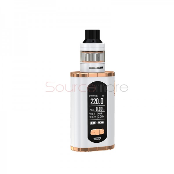 Eleaf Invoke with ELLO T Kit 220W Invoke Mod and 2ml/4ml ELLO T Atomizer-White