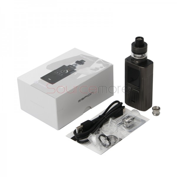 Joyetech ESPION with ProCore X Kit 200W ESPION Box Mod and 2.0ml/4.5ml ProCore X Atomizer-Gunmetal