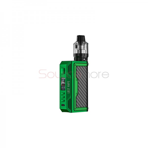 Lost Vape Thelema Quest 200W Kit Emerald Green Carbon Fiber