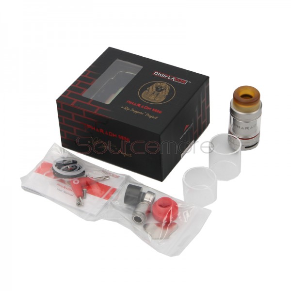 Digiflavor Pharaoh Mini RTA Standard Version Rebuildable Tank Atomizer with 2ml/5ml Capaity-Silver