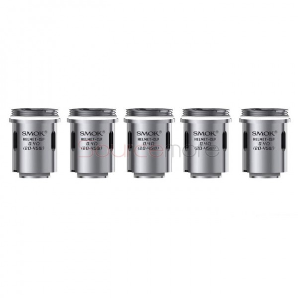 Smok Helmet-CLP Fused Clapton Dual Core Replacement Coil Head for Helmet Tank 5pcs- 0.4ohm