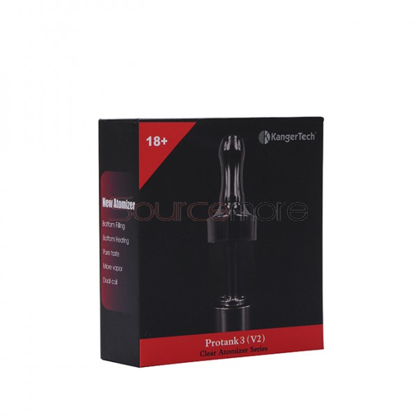Kanger Protank 3 Atomizer Kit with 2 Replaceable Coils 2.5ml Capacity-Blue