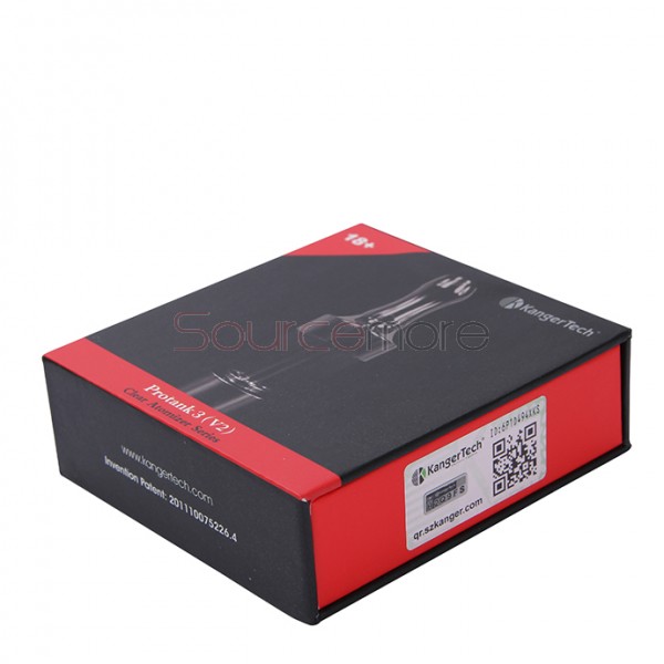 Kanger Protank 3 Atomizer Kit with 2 Replaceable Coils 2.5ml Capacity-Clear
