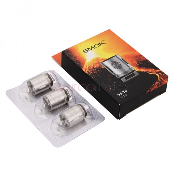 Smok V8-T6 Patented Sextuple Coil Replacement Coil Head for TFV8 Tank 3pcs- 0.2ohm