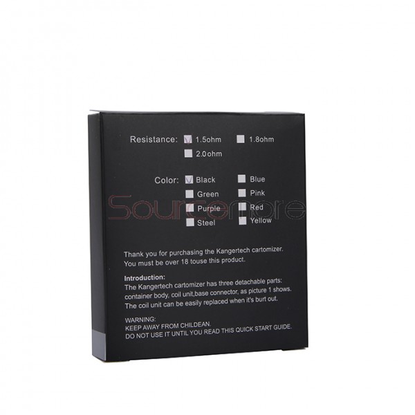 5pcs Kangertech T3'D Atomizer Multicolor-Black