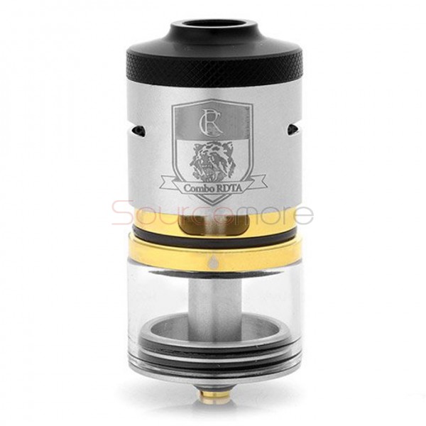 IJOY Combo RDTA/RDA/Sub Ohm Tank with Multiple Decks Optional and 6.5ml Capacity- Silver