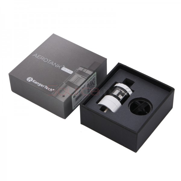 Kanger Aerotank Plus Atomizer with 2ml Capacity and Mouth to Lung Drip Tip- White