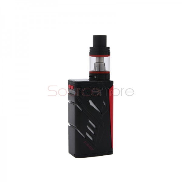 Smok T-PRIV Kit 5ml TFV8 Big Baby Tank with T-PRIV 220W Mod Powered by Dual 18650 Cells- Black