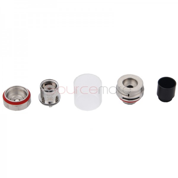 Smok TFV8 X-Baby Tank with Top Airflow Top Filling Design and 4.0ml Capacity- Silver
