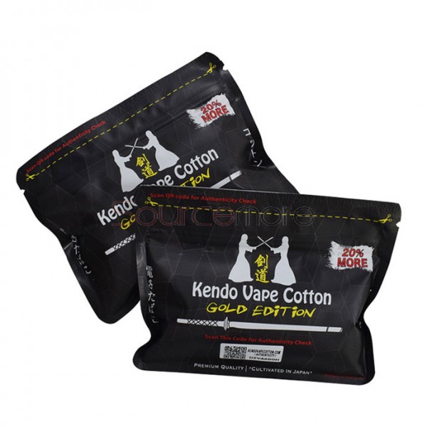 Kendo Vape Cotton Gold Edition Japanese Organic Cotton