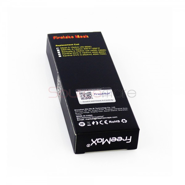 5pcs Freemax Fireluke Mesh Coil 0.15ohm