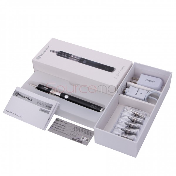 Kanger EMOW Mega Starter Kit 1300mah Battery 2.8ml with US Plug -  Black 