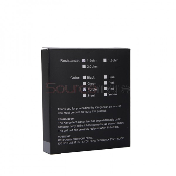 5pcs Kangertech T3'D Atomizer Multicolor-Purple