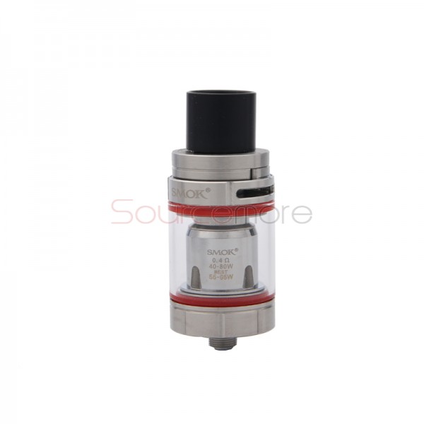Smok TFV8 X-Baby Tank with Top Airflow Top Filling Design and 4.0ml Capacity- Silver