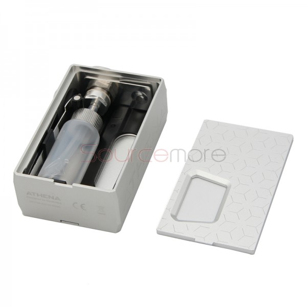Geek Vape Athena Squonk Kit with Athena Mechanical Squonk Mod and Squonk RDA-Silver