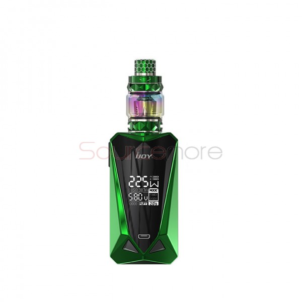 IJOY Diamond Mini Starter Kit Powed by Dual 18650 Batteries - Mirror Green