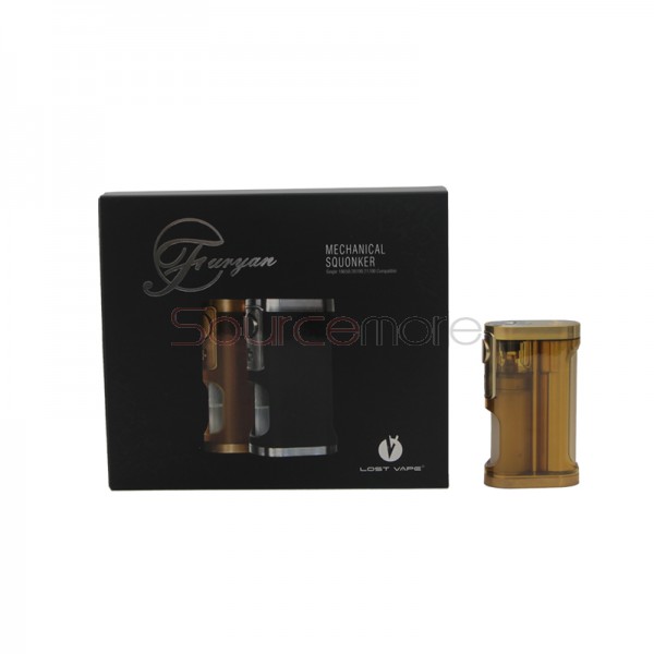 Lost Vape Furyan Mech Squonker Mod - Amber Brass
