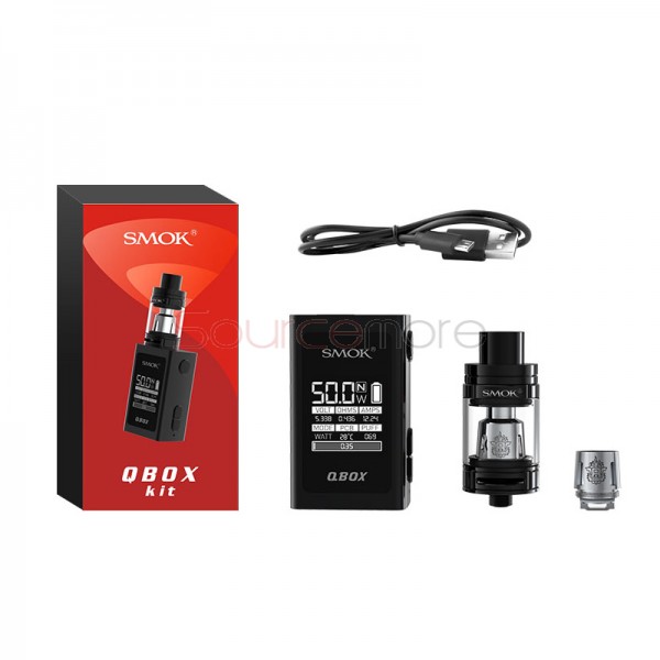 Smok QBOX Kit with TFV8 Baby Tank - black, 2ml