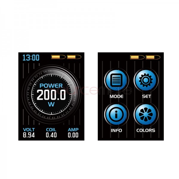 Joyetech ESPION with ProCore X Kit 200W ESPION Box Mod and 2.0ml/4.5ml ProCore X Atomizer-Black