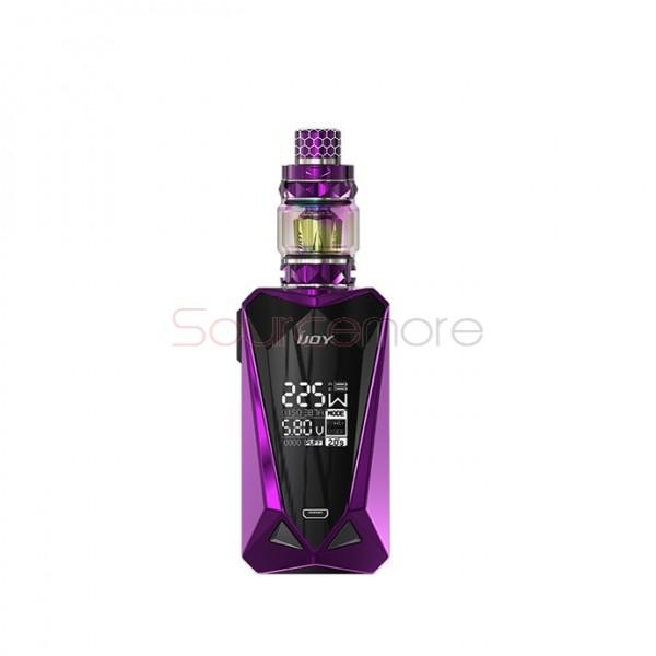 IJOY Diamond Mini Starter Kit Powed by Dual 18650 Batteries - Mirror Purple