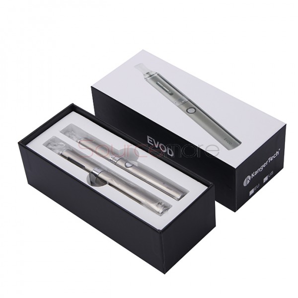 Kanger EVOD Starter Kit with 1.8ml Atomizer and 650mah Battery - Silver EU Plug