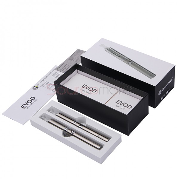 Kanger EVOD Starter Kit with 1.8ml Atomizer and 650mah Battery - Silver EU Plug