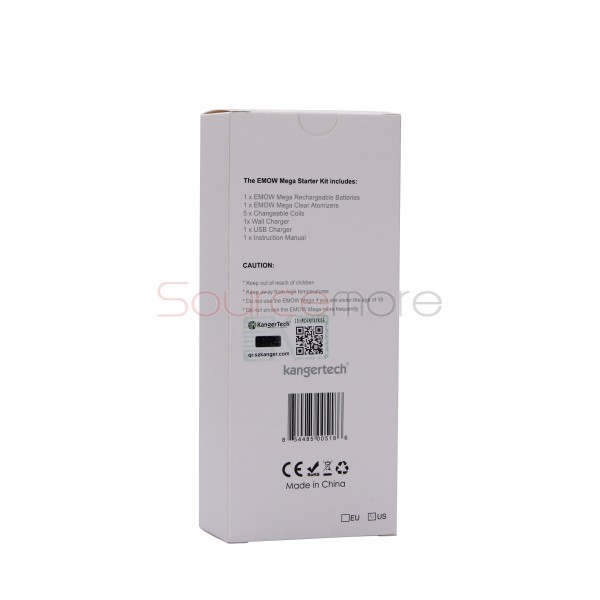 Kanger EMOW Mega Starter Kit 1300mah Battery 2.8ml with US Plug - Red 