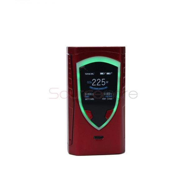 Smok ProColor 225W Kit ProColor 225W TC/VW Mod with 5ml TFV8 Big Baby Tank-Red