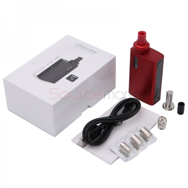 Joyetech eGrip II Light TFTA-Tank Technology All-in-One Kit 2100mah Battery Capacity and 3.5ml Capacity- Burgundy