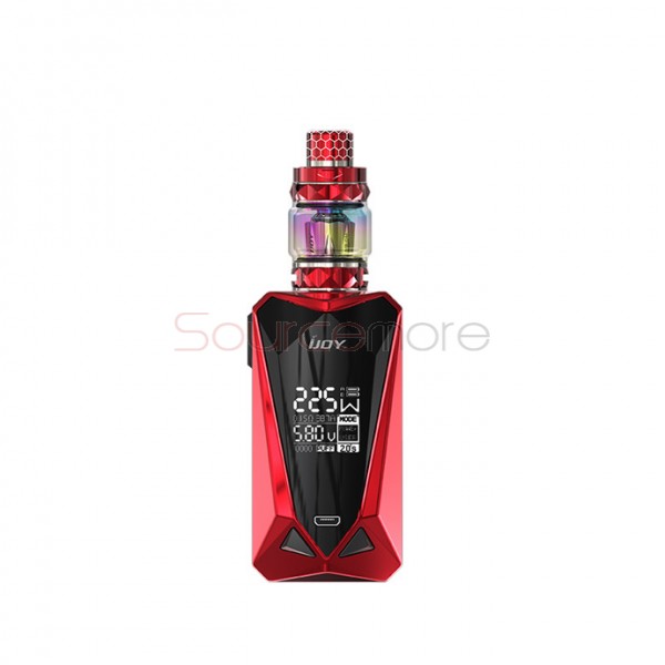 IJOY Diamond Mini Starter Kit Powed by Dual 18650 Batteries - Mirror Red