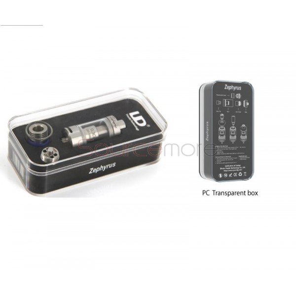 Youde Zephyrus 5.0ml RTA Sub-Ohm Tank Adjustable Airflow Tank-Stainless Steel
