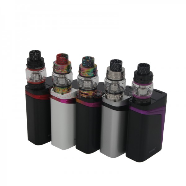 Smok V-FIN Kit with 160W V-FIN Box Mod and 6.0ml TFV12 Big Baby-Black and 7-Color