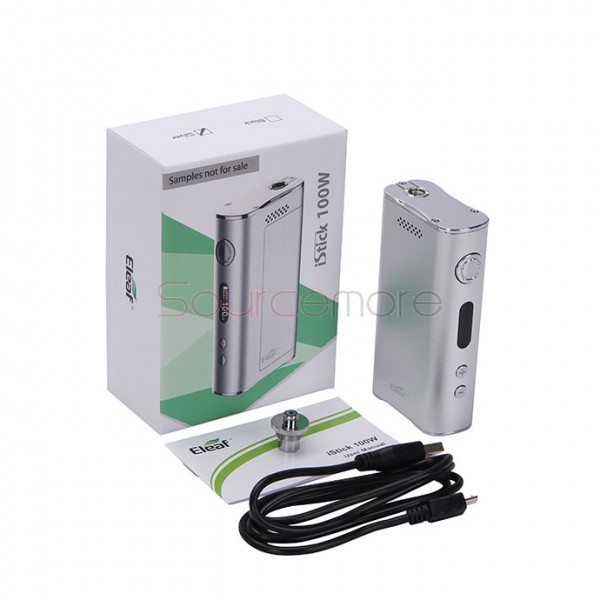 Eleaf iStick 100W Box Mod Variable Voltage/Variable  Wattage Battery Full Kit-Silver
