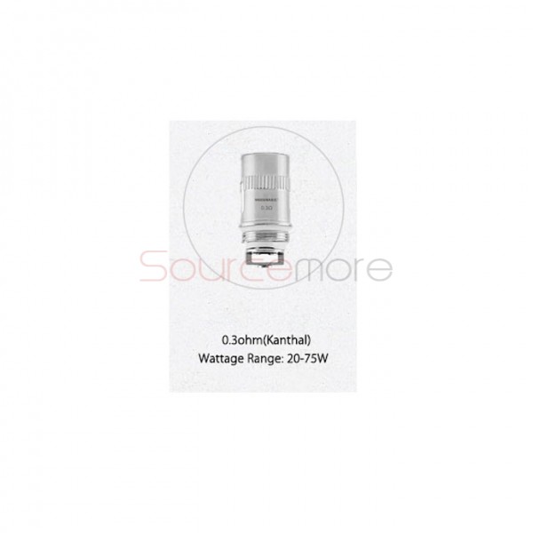 Wismec Replacement Coil Head for Amor Plus Kanthal Coil 5pcs-0.3ohm