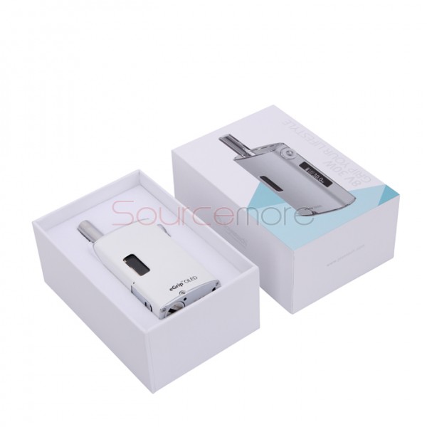 Joyetech eGrip OLED 30W CL Version Starter Kit VV/VW Mode 1500mah/3.6ml Capacity US Plug-Silver