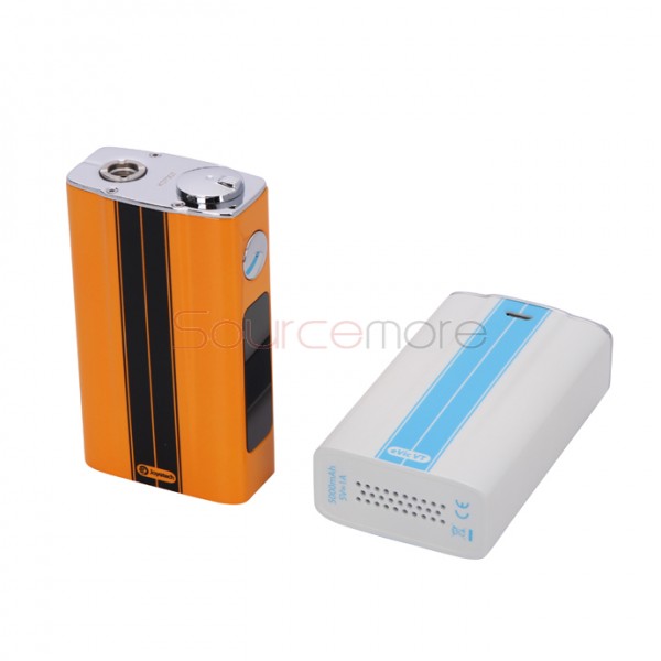 Joyetech eVic-VT 60W Temperature Control 5000mAh Box Mod with OLED Screen - Dazzling White