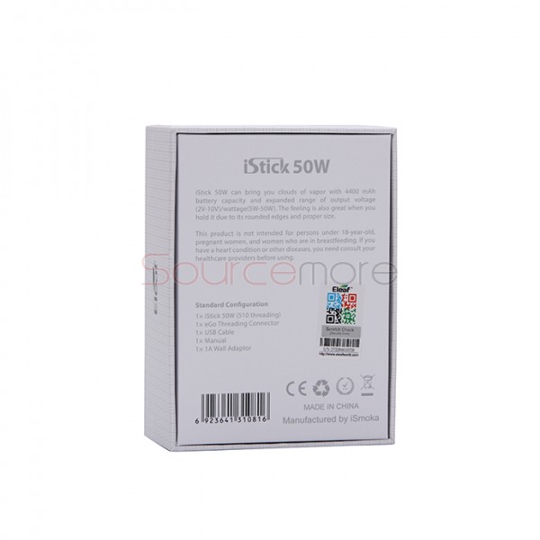 Eleaf iStick 50W Mod Box Kit US Plug- Black