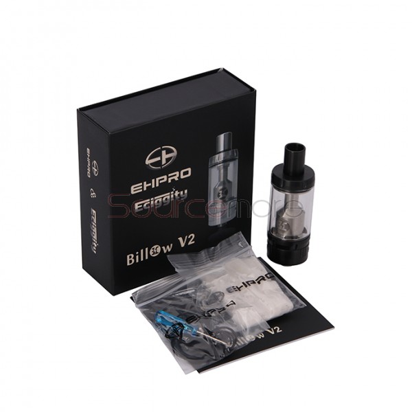 Billow V2 Nano 3.2ml Rebuildable Tank Atomizer by Ehpro & Eciggity-Black