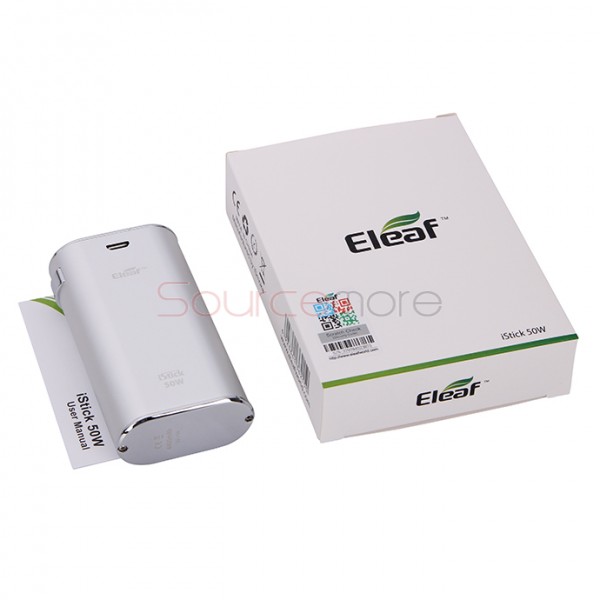 Eleaf   iStick 50W VV/VW Mod Simple Pack 4400mah Battery- Silver