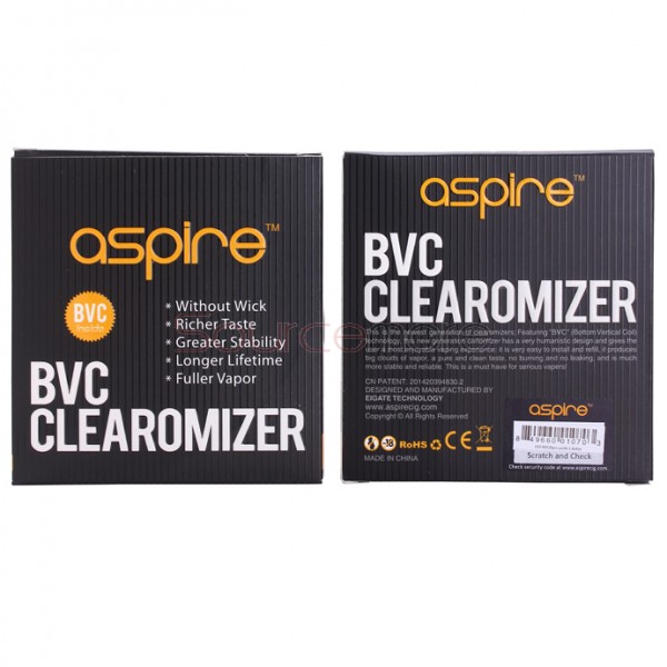 Aspire ET-S Glass BVC Clearomizer