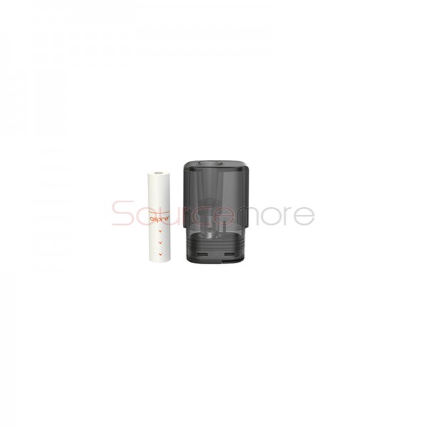 Aspire Vilter Pod Cartridge With Paper Filter Drip Tip 2pcs