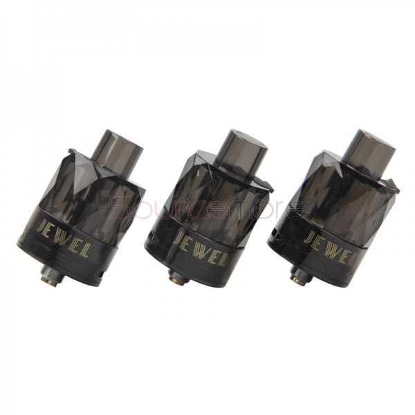 Augvape Jewel Disposable Mesh Subohm Tank 3pcs - Black