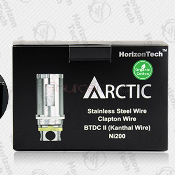 Horizon Clapton Replacement Coil Head for Arctic Organic Cotton Coil 5pcs -0.5ohm