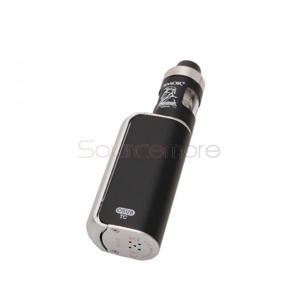 Smok OSUB 40W Kit 2ml 22mm Helmet Mini Tank with 1350mah TC OSUB Mod- Black Silver