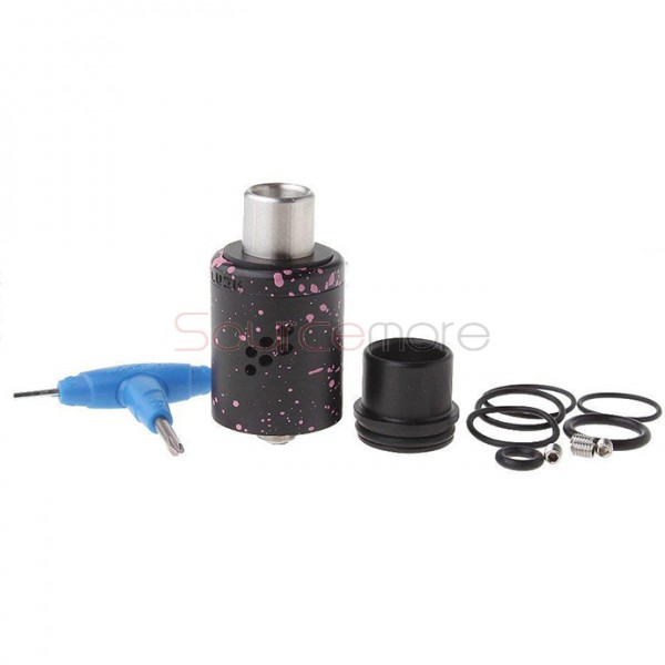 Wotofo Lush RDA Atomzier - Black + Pink Spot