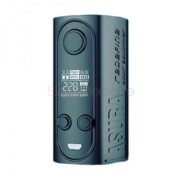 Hugo Vapor Asura 228W 2-in-1 Squonk Box Mod - Black